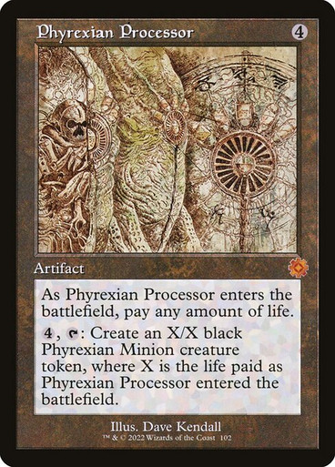 Phyrexian Processor (#102) (Retro Border) (Retro Schematics) (BRR)