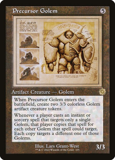 Precursor Golem (#105) (Retro Border) (Retro Schematics) (BRR)