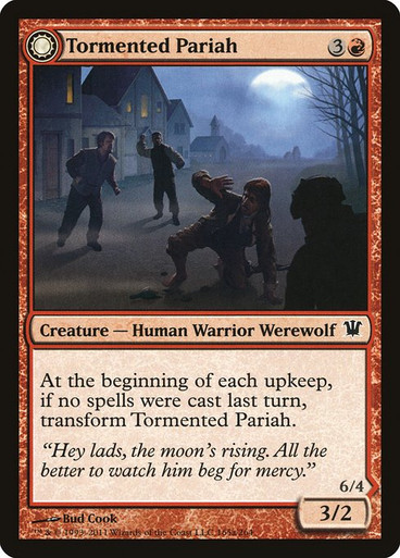 Tormented Pariah // Rampaging Werewolf (ISD) (Foil)