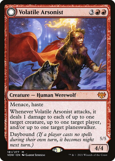 Volatile Arsonist // Dire-Strain Anarchist (VOW)
