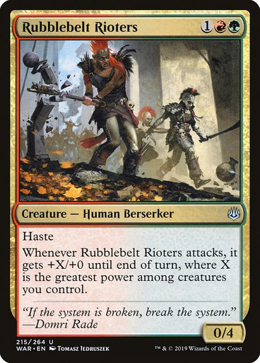 Rubblebelt Rioters (WAR)