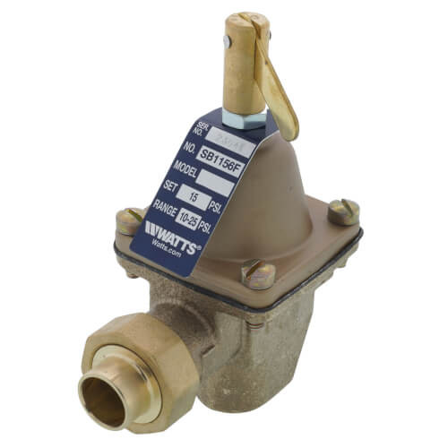 Watts SB1156F 1/2" Sweat Pressure Reducing Valve 12 PSI