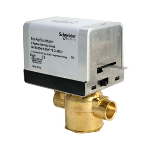 Schneider Electric VT2417G13A02A 2-Way Zone Valve 24V 1" Sweat