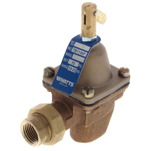 Watts TB1156F 1/2" Bronze Feed Water Pressure Regulator