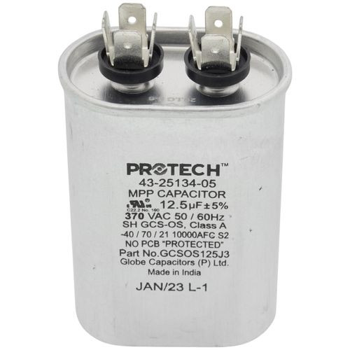 Rheem 43-25134-05 Capacitor 12.5 MFD 370V Oval