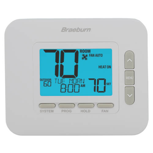 Braeburn 4030 Programmable Thermostat 24V Heat Pump