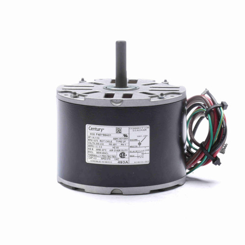 Century 493A OEM Replacement Motor 0.17 HP 208-230V