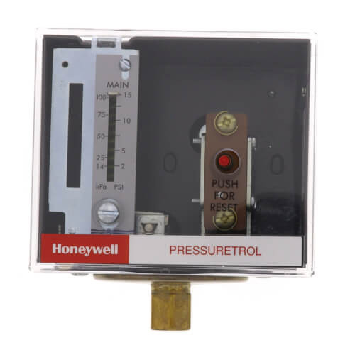 Honeywell L4079B1033 Pressure Limit Switch 2-15 PSI Manual Reset