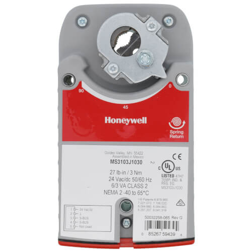 Honeywell MS3103J1030 Spring Return Damper Actuator 24V