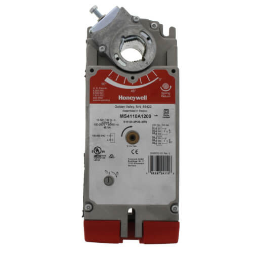 Honeywell MS4110A1200 Damper Actuator 120V 88 lb-in