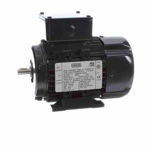 Marathon R303 IEC Motor 0.33 HP 3-Phase 3430 RPM