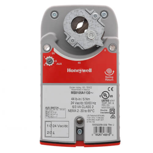 Honeywell MS8105A1130 Damper Actuator 24V 45-Second