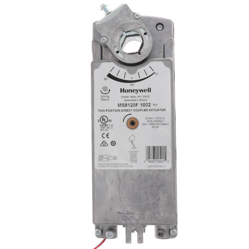 Honeywell MS8120F1002 Fire/Smoke Damper Actuator 24V 175 lb-in