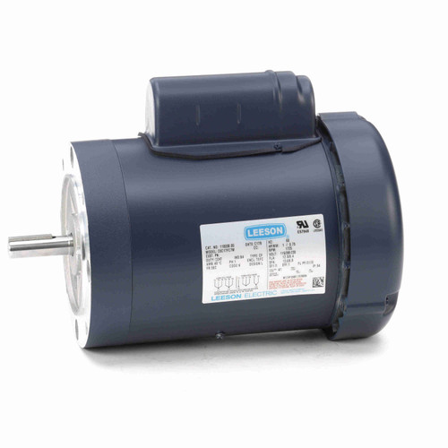 Leeson 110058.00 1 HP Motor 115/230V 1725 RPM TEFC