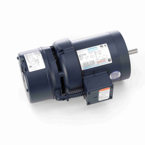 Leeson 114155.00 Brake Motor 0.75 HP 3-Phase 1725 RPM