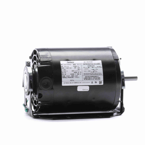 Century 927AL Fan Blower Motor 1/4 HP 230V 1725 RPM