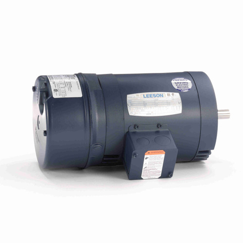 Leeson 114166.00 Brake Motor 1 HP 3-Phase 1725 RPM