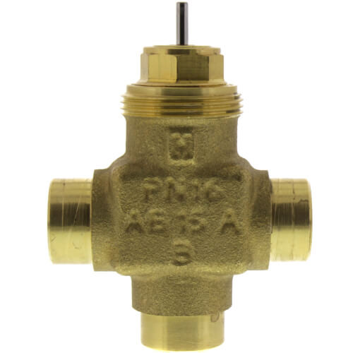 Honeywell V5853A2048 1/2" Sweat 3-Way Mixing Valve CV 1.9