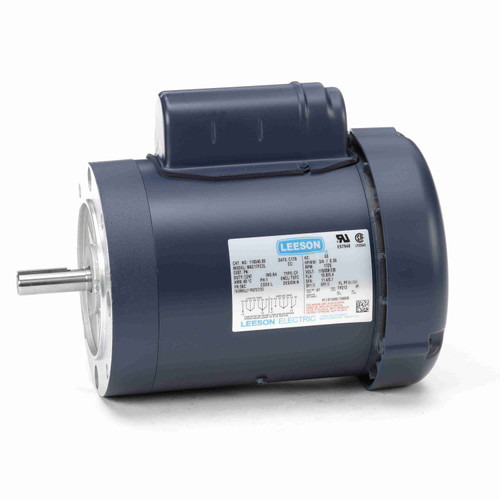 Leeson 110040.00 0.75 HP Motor 1725 RPM 115/230V TEFC
