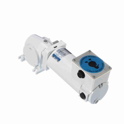 Leeson M1125277 1/4 HP 62 RPM IP55 Washguard Gearmotor