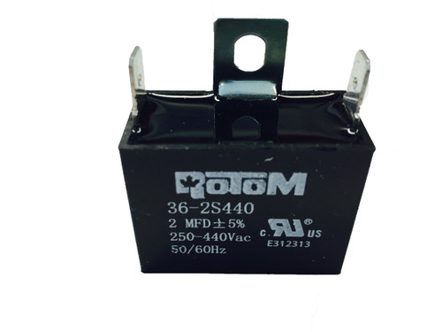Rotom 36-2S440 Run Capacitor 2 MFD 250-440V