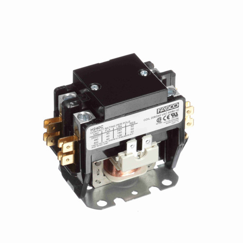 Regal Rexnord Fasco H240C 2-Pole Contactor 40A 208/240V