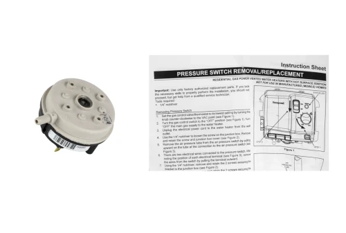Lochinvar 100112658 Pressure Switch 0.27" W.C.