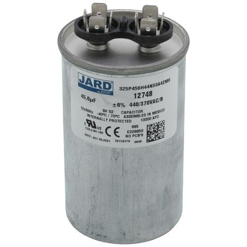 Mars 12748 Motor Run Capacitor 45 MFD 440V Round