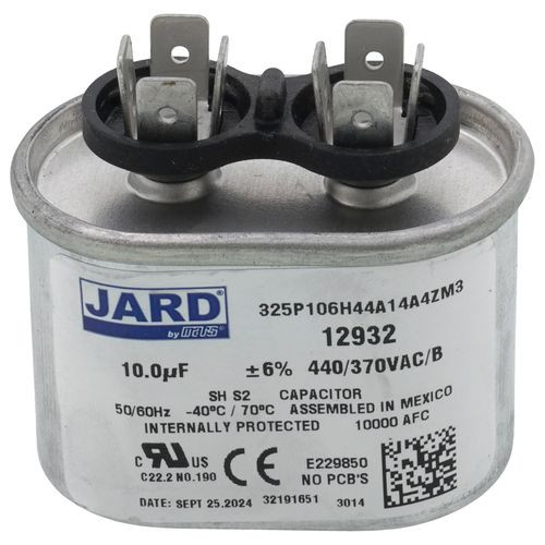 MARS 12932 Oval Run Capacitor 10MFD 440V