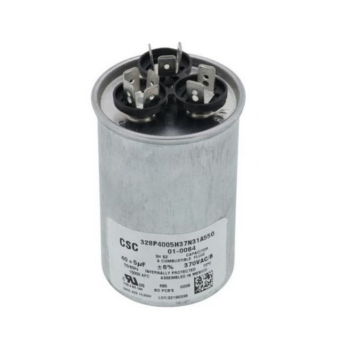Nordyne 01-0084 Dual Run Capacitor 40/5 MFD 370V