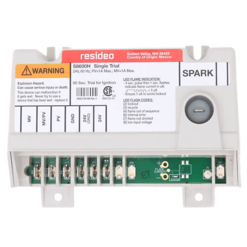 Resideo S8600H3002 Ignition Control Module 90-Sec Lockout