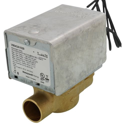 Resideo V8043A1029 Zone Valve 3/4" SWT 24V N/C