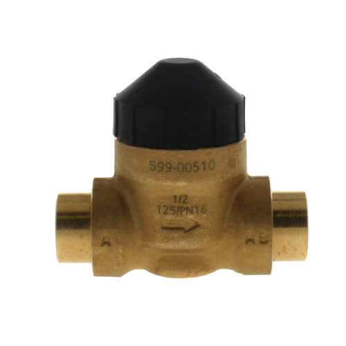 Siemens 599-00510 2-Way Zone Valve 1/2" Sweat 1.0 Cv