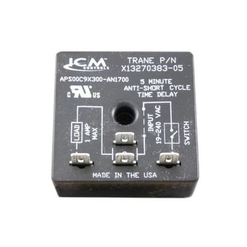 Trane RLY3031 Time Delay Relay 120/230V 5-Min