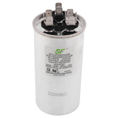 Trane SFCAP30D5440R Dual Run Capacitor 30/5 MFD 440V