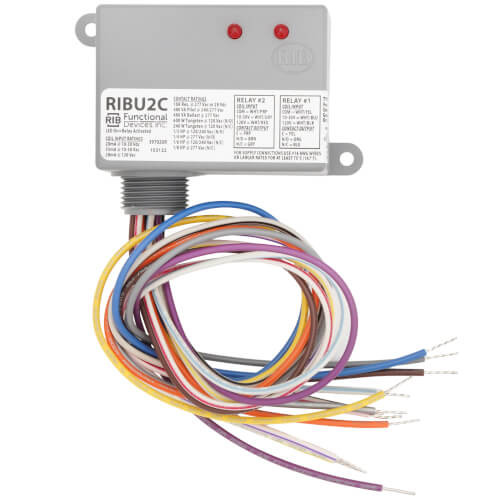 Functional Devices RIBU2C Relay 10-30VAC/DC 120V 10A 2SPDT
