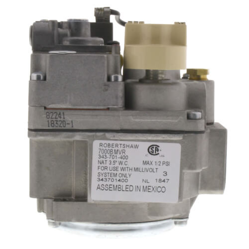 Robertshaw 700-506 Millivolt Gas Valve 3/4" NPT 3.5"WC