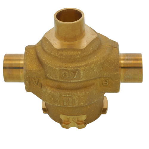 Resideo VCZMA6100 3-Way Zone Valve 1/2" Sweat 3.8 Cv