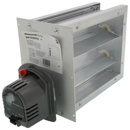Resideo ZD10X8TZ 24V Rectangular Damper 10x8 Inch