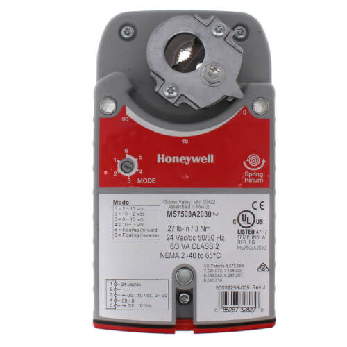 Honeywell MS7503A2030 Spring Return Damper Actuator 24V