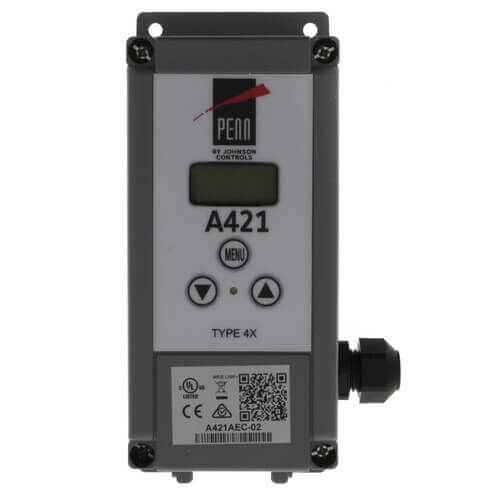 Johnson Controls A421AEC-02C Electronic Temperature Control 120/240V