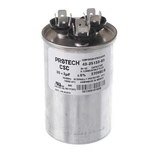 Rheem-Ruud 43-25133-03 Dual Run Capacitor 35/3 MFD 370V