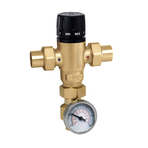 Caleffi 521419AC 1/2" Sweat Thermostatic Mixing Valve