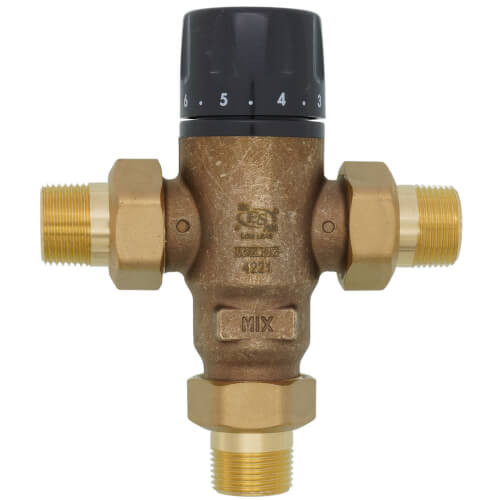 Caleffi 521500A 3/4" NPT Thermostatic Mixing Valve 85-150°F