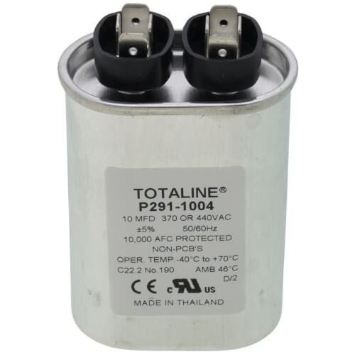 Carrier P291-1004 Oval Run Capacitor 10MFD 440V