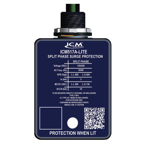 ICM Controls ICM517A-LITE Surge Suppressor 120/240V 60kA