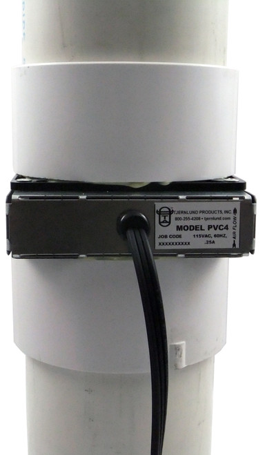 Tjernlund PVC4 4" PVC Radon Mitigation Booster Fan 90 CFM