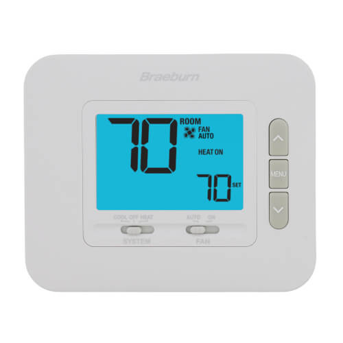 Braeburn 1030 Non-Programmable Thermostat 24V/Millivolt