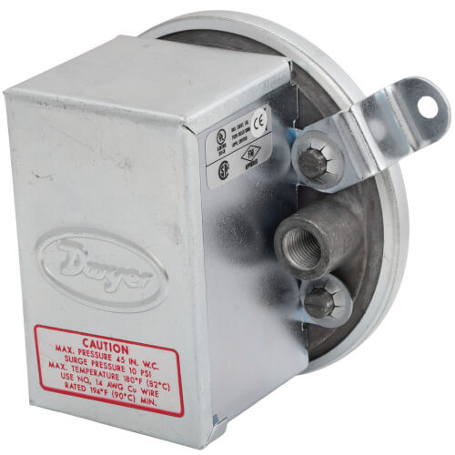 Dwyer Instruments 1910-10 Differential Pressure Switch 3-11.75" WC