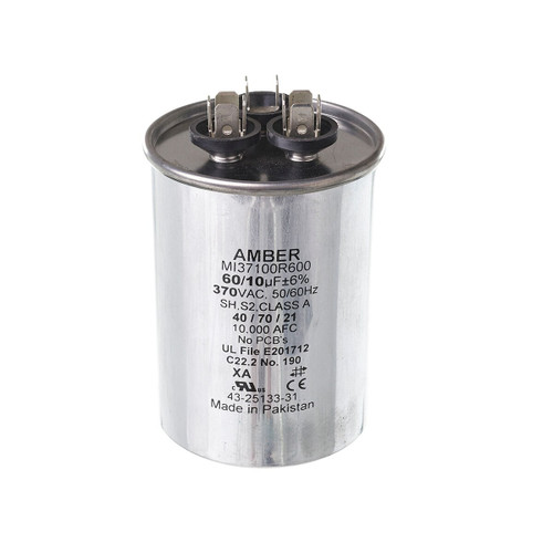 Rheem-Ruud 43-25133-31 Dual Run Capacitor 60/10 MFD 370V
